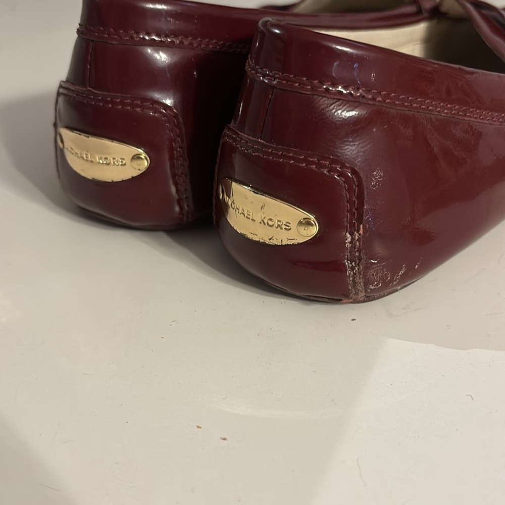 Michael Kors Red Patent leather loafers women’s size 11 - Picture 3 of 5
